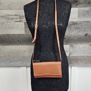 FossTan Leather Crossbody Bag